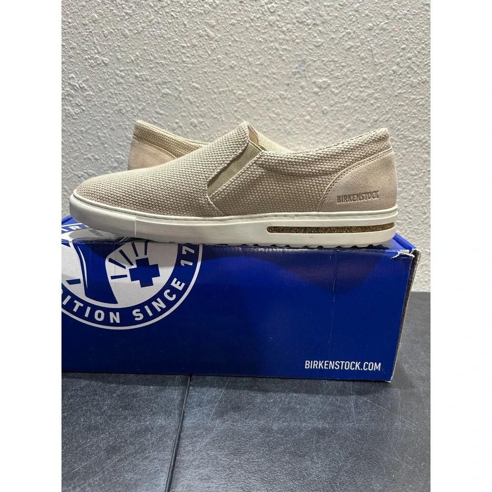 Birkenstock Oswego Textile Suede Sandcastle Beige EU 44 US M11 Mens
